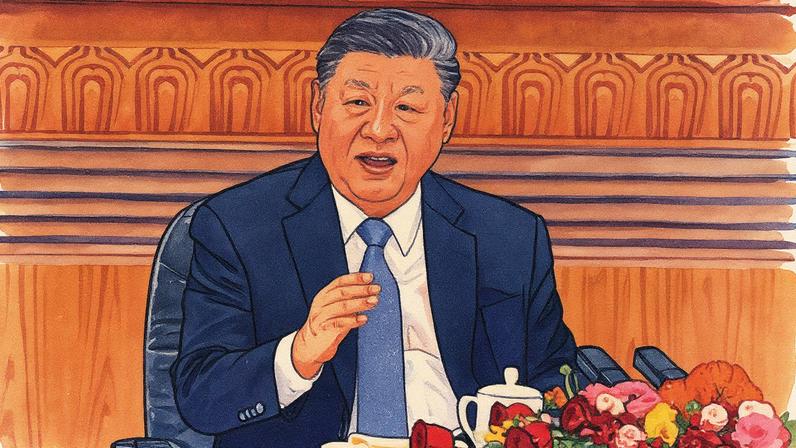 Presidente da China, Xi Jinping, em evento oficial (Foto: Reprodução)