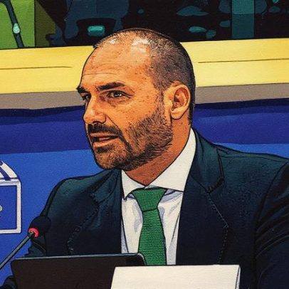 Eduardo Bolsonaro define estratégias para sua candidatura à Presidência após condenação do pai