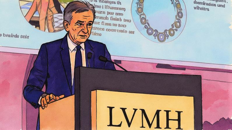 Bernard Arnault, CEO do grupo francês LVMH, em evento (Foto: Reprodução)