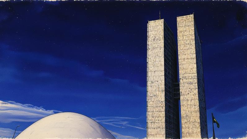 Prédio do Congresso Nacional com a cúpula do Senado em destaque (Foto: Reprodução)