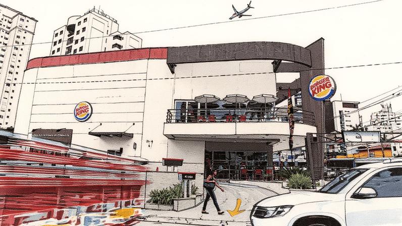 Loja do Burger King em São Paulo (Foto: Reprodução)