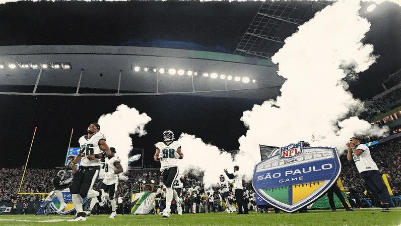 Evento da NFL no Brasil gerou US$ 61,9 milhões e contou com 12.518 profissionais envolvidos (Foto: Reprodução)