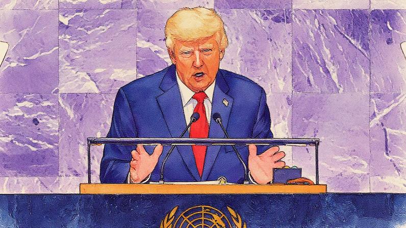 Presidente dos EUA faz discurso na Assembleia Geral da ONU (Foto: Reprodução)