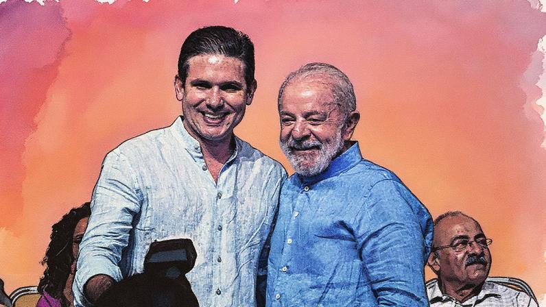 Presidente Lula e Hugo Motta durante o Congresso Nacional do Partido Socialista Brasileiro (PSB) (Foto: Reprodução)