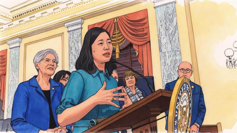 Michelle Wu em Washington, em 4 de março de 2025 (Foto: Reprodução)