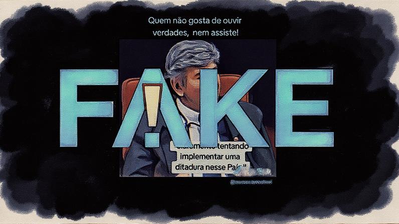 É #FAKE que Fux disse que ministros do STF a favor de condenar Bolsonaro tentam 'implementar ditadura' (Foto: Reprodução)