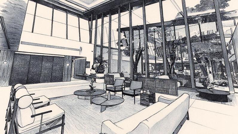 Terminal do BTG Pactual no Aeroporto Internacional de São Paulo, em Guarulhos, com destaque para o acesso facilitado do cartão Ultrablue (Foto: Reprodução)