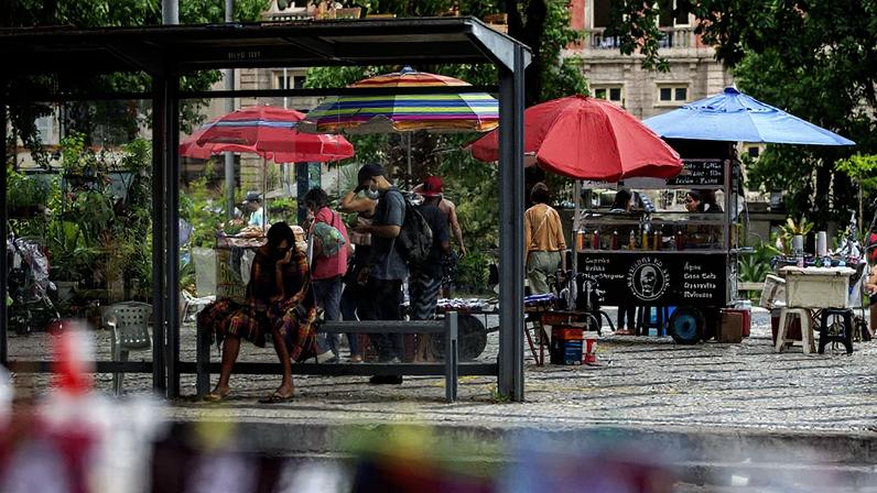 Largo do Machado apresenta sinais de insegurança (Foto: Reprodução)