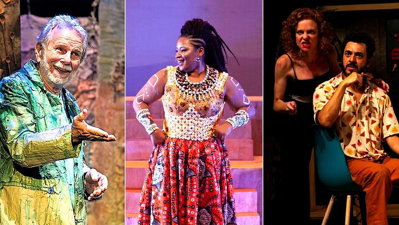 Peças em cartaz no Rio incluem 'Delírio' com Jonas Bloch, 'Vozes negras — A força do canto feminino' e 'Vermes radiantes' (Foto: Reprodução)