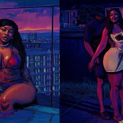 Influenciadora nigeriana revela relacionamento com namorado sem rosto em vídeo