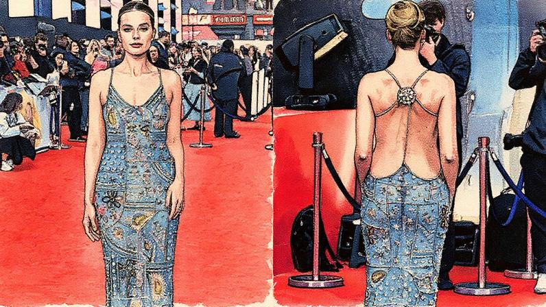 Vestido sem mangas e com pouco tecido levanta questões sobre padrões de corpo e moda após a maternidade (Foto: Reprodução)