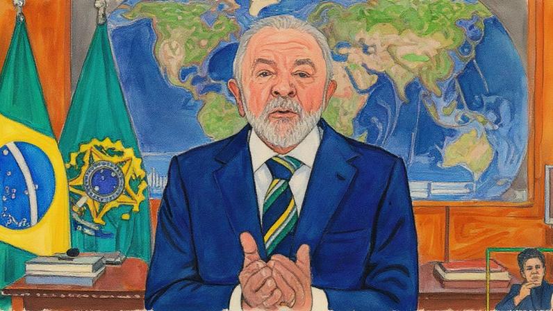 Lula faz pronunciamento e chama bolsonaristas de 'traidores da pátria' (Foto: Reprodução)
