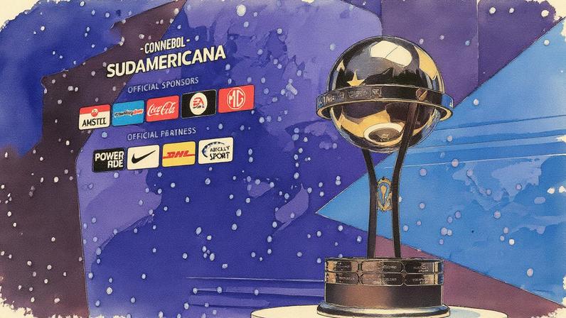 Troféu da Sul-Americana em destaque (Foto: Reprodução)