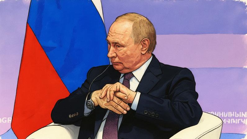 Presidente russo, Vladimir Putin, durante o Fórum Econômico em Vladivostok (Foto: Reprodução)