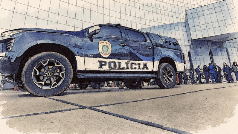 Policiamento reforçado para o julgamento de Bolsonaro e outros réus na Primeira Turma do STF (Foto: Reprodução)