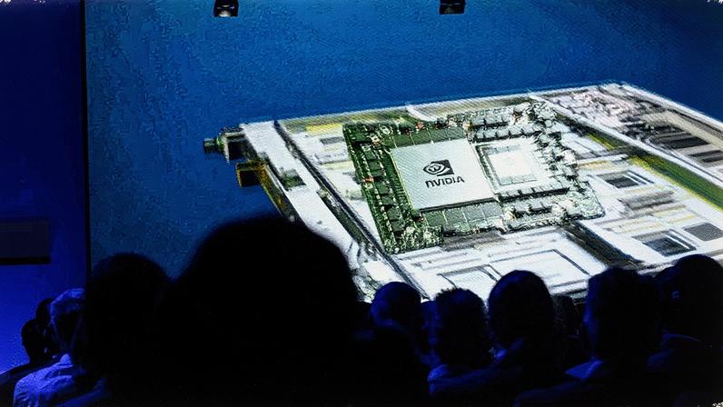 Chip da Nvidia em destaque durante a inauguração do supercomputador Jupiter no Centro de Supercomputação em Juelich, Alemanha (Foto: Reprodução)