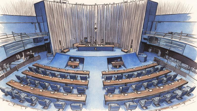 Plenário do Senado com cadeiras e mesas dispostas para uma sessão (Foto: Reprodução)