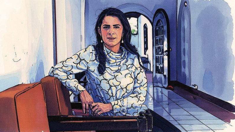 Claudia Ortiz em San Salvador em fevereiro de 2024 (Foto: Reprodução)