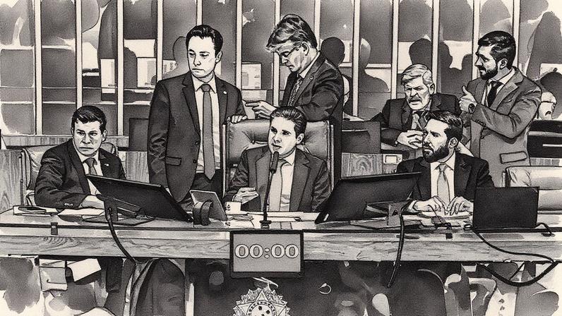 Presidente da Câmara dos Deputados, Hugo Motta, durante votação em 9 de setembro (Foto: Reprodução)