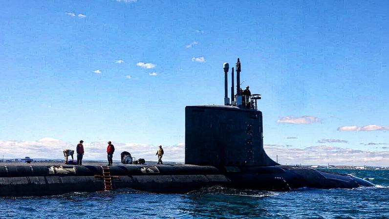 Submarino dos EUA navega na costa da Austrália Ocidental (Foto: Reprodução)