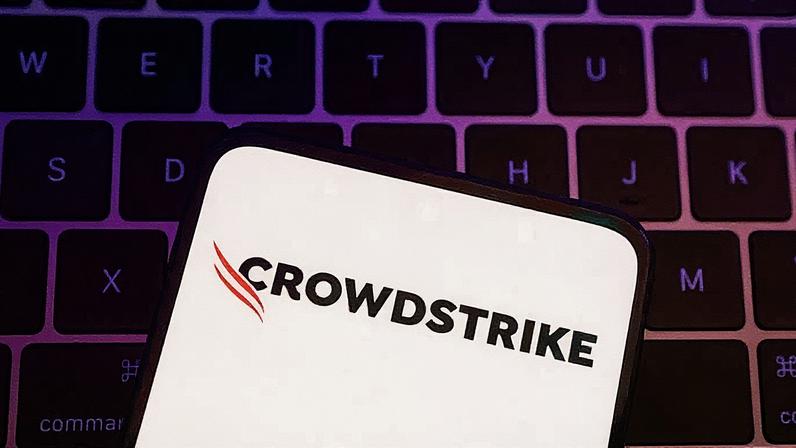 Logo da CrowdStrike em uma ilustração (Foto: Reprodução)