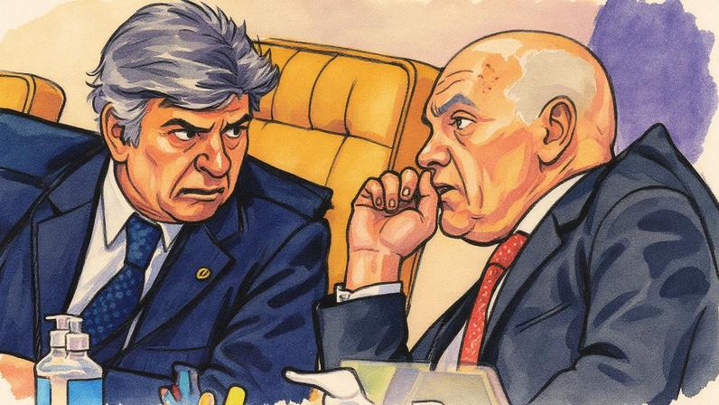 Luiz Fux e Alexandre de Moraes em um embate (Foto: Reprodução)