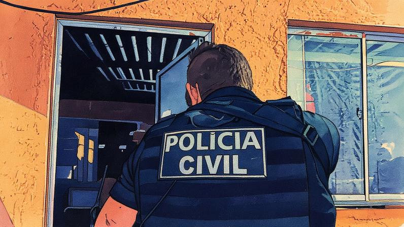 Polícia Civil cumpre mandado de prisão contra suspeito em Aracaju (SE) (Foto: Reprodução)