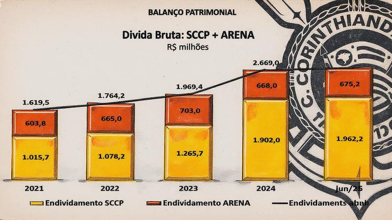 Corinthians registra déficit de R$ 60 milhões de janeiro a junho de 2025 (Foto: Reprodução)