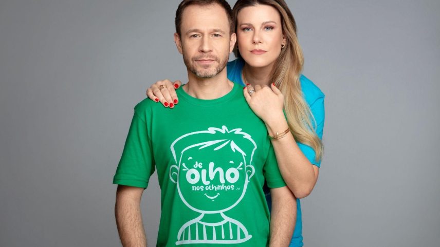 Tiago Leifert e Daiana Garbin comandam mais uma edição da campanha De Olho nos Olhinhos -Divulgação