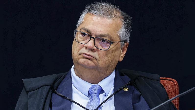 Ministro Flávio Dino durante sessão da Primeira Turma do STF (Foto: Reprodução)