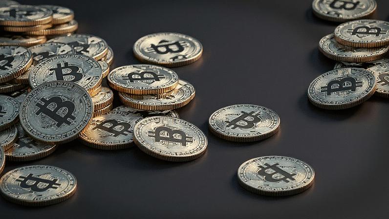 Bitcoin, uma criptomoeda, representada como um ativo digital (Foto: Reprodução)