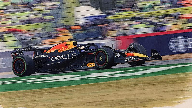 Max Verstappen da Red Bull Racing compete durante o Grande Prêmio da Grã-Bretanha no Circuito de Silverstone, Reino Unido (Foto: Reprodução)