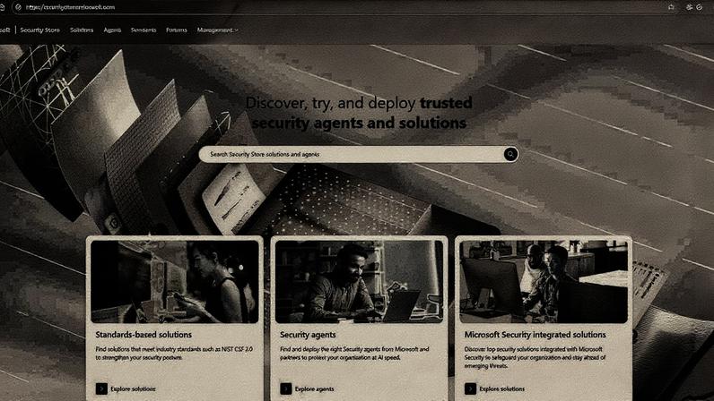 Microsoft’s new Security Store is accessible from the web.