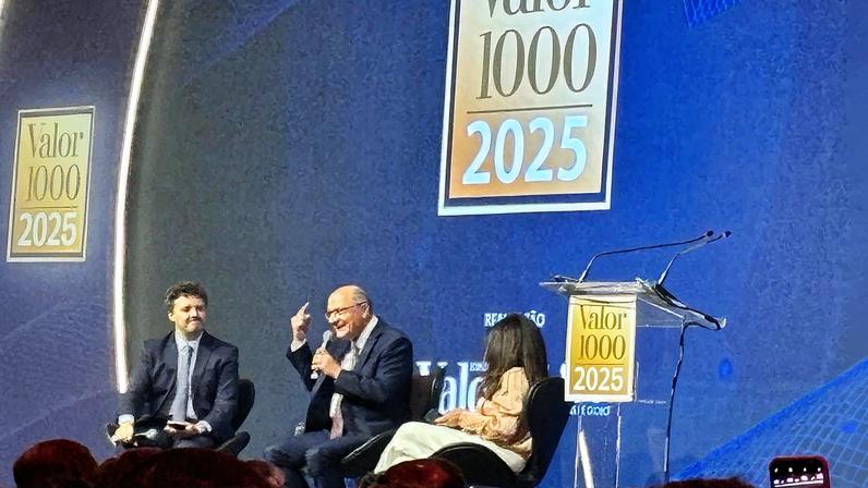 Alckmin participa do evento Valor 1000 (Foto: Reprodução)