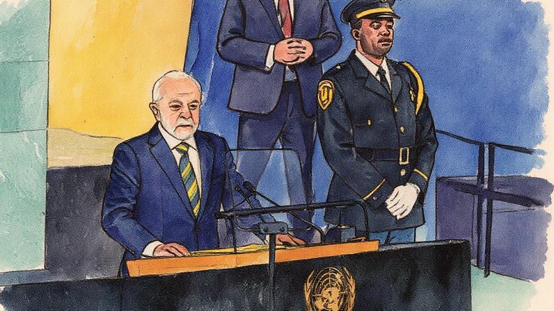 Presidente do Brasil discursa durante o Debate Geral da Assembleia Geral das Nações Unidas em Nova York (Foto: Reprodução)