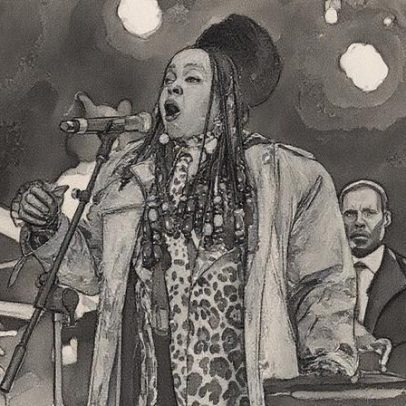 Lauryn Hill encanta público com baile de R&B e reggae ao lado dos filhos