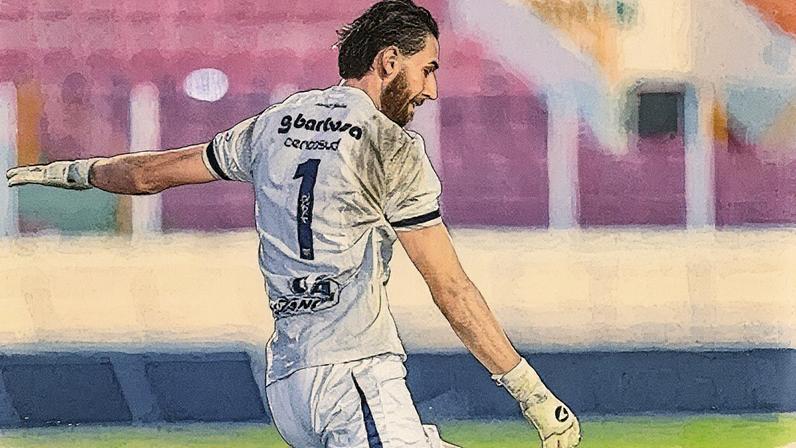 Goleiro Felipe em campo pelo Confiança (Foto: Reprodução)
