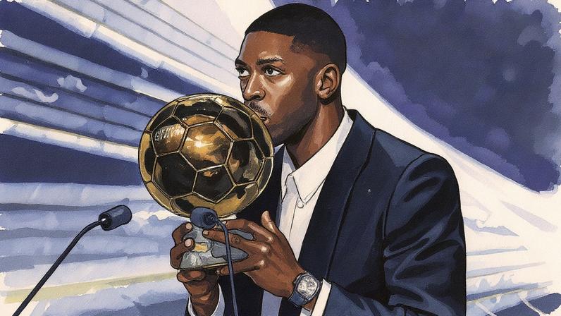 Dembélé conquista o prêmio de melhor do mundo — Foto: Reuters