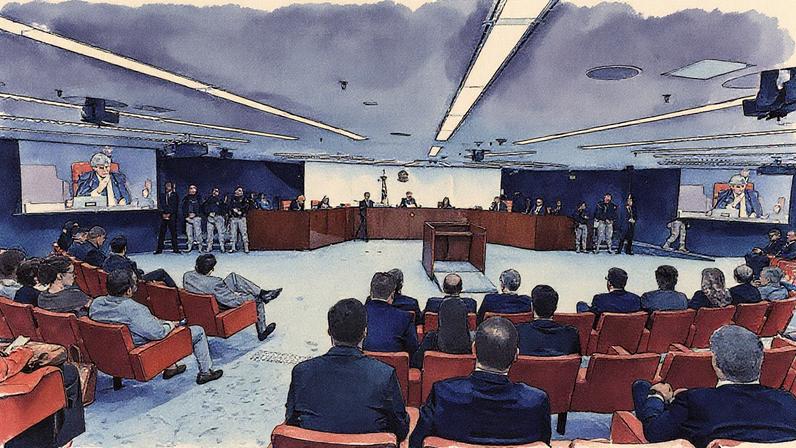 Julgamento de Jair Bolsonaro e outros sete réus por golpe de Estado na Primeira Turma do STF (Foto: Reprodução)