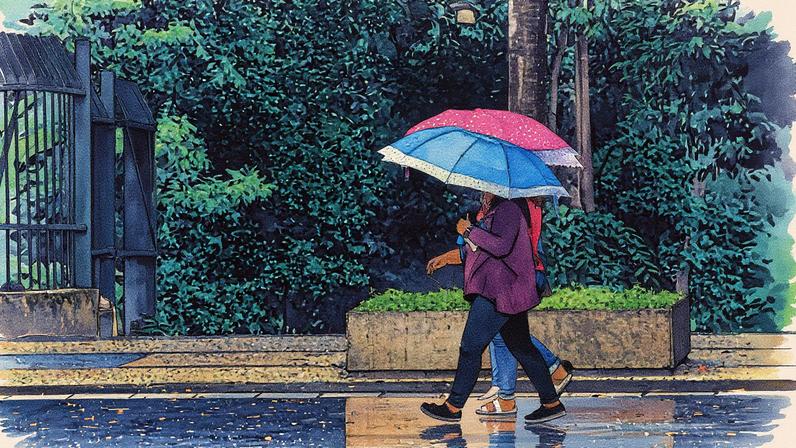 Chuva intensa atinge o Centro-Sul do país nesta segunda-feira (Foto: Reprodução)