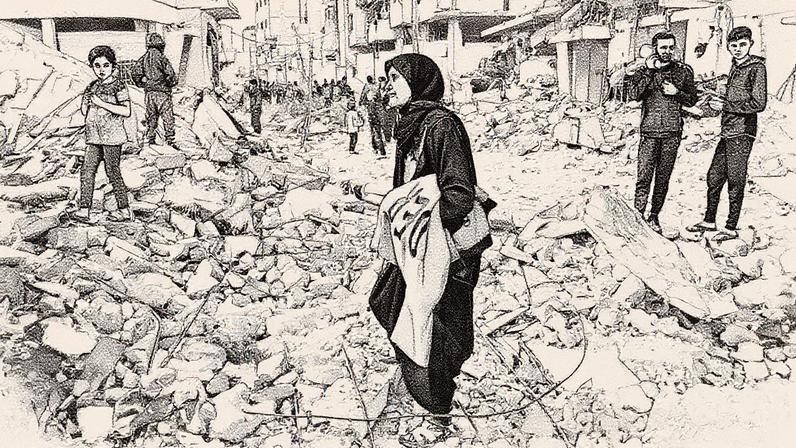 Destruição em Gaza após campanha militar de Israel, com edifícios e infraestrutura em ruínas (Foto: Reprodução)