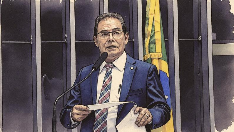 Paulinho da Força discursa na Câmara dos Deputados (Foto: Reprodução)