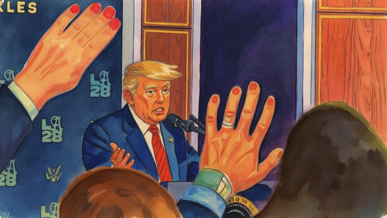 Donald Trump ameaça cancelar licenças de emissoras que o criticam nos EUA. Ações contra a mídia e Kimmel contrastam com sanções ao Brasil. Foto:oficial da Casa Branca por Emily J. Higgins.