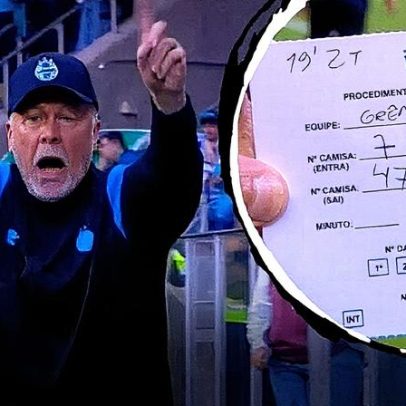 Grêmio sofre com substituição errada e Mano Menezes critica decisão da arbitragem