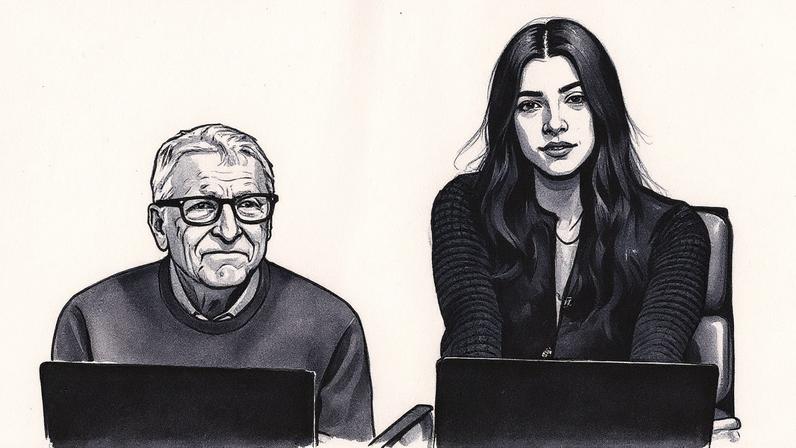 Bill Gates trabalha no atendimento da empresa da filha por um dia (Foto: Reprodução)