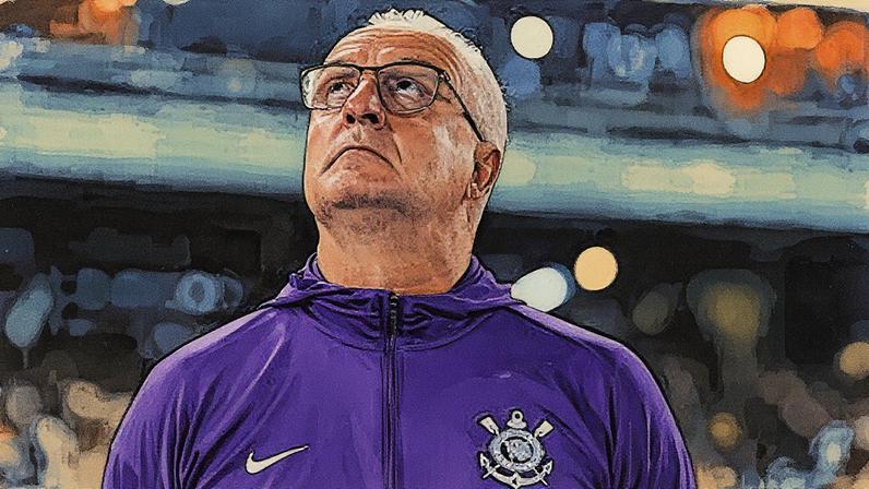 Dorival Júnior durante o jogo entre Corinthians e Botafogo pelo Brasileirão (Foto: Reprodução)