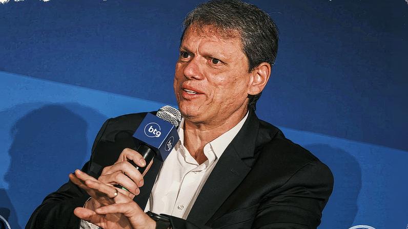 Governador de São Paulo em evento oficial (Foto: Reprodução)