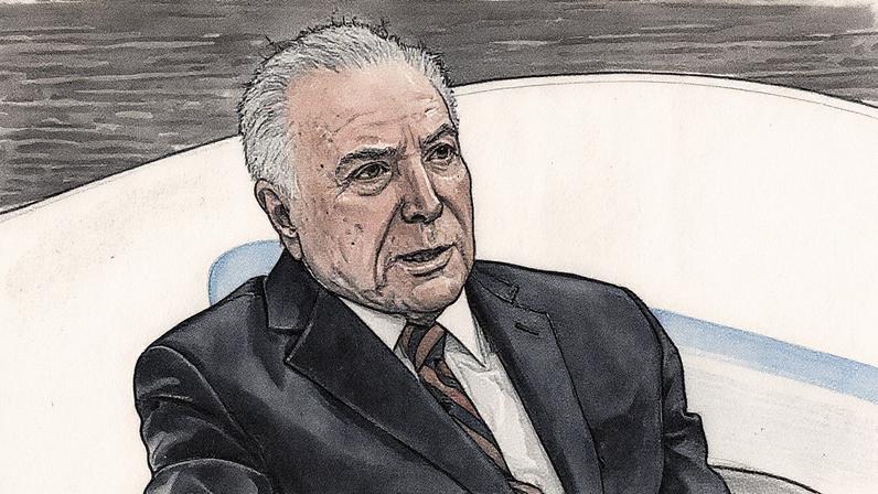 Ex-presidente Michel Temer participa do programa Roda Viva na TV Cultura (Foto: Reprodução)