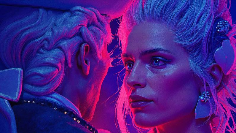 Cartaz do filme 'A Favorita do Rei', apresentando os atores Maïwenn e Johnny Depp (Foto: Reprodução)