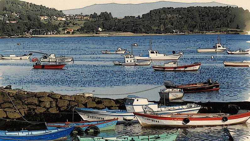 Policía Nacional officers have arrested 14 people linked to the alleged drug-smuggling gang in Galicia. Photograph: Oscar Elias/Alamy